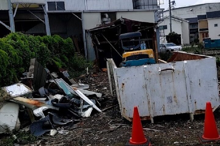 愛知県名古屋市の小屋の解体前の残置物撤去