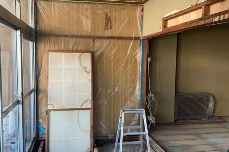 愛知県名古屋市のマンションの養生と原状回復のための内装解体