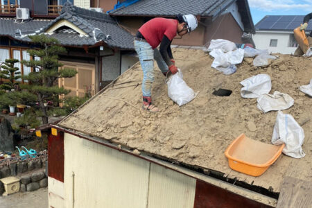 愛知県での瓦おろし