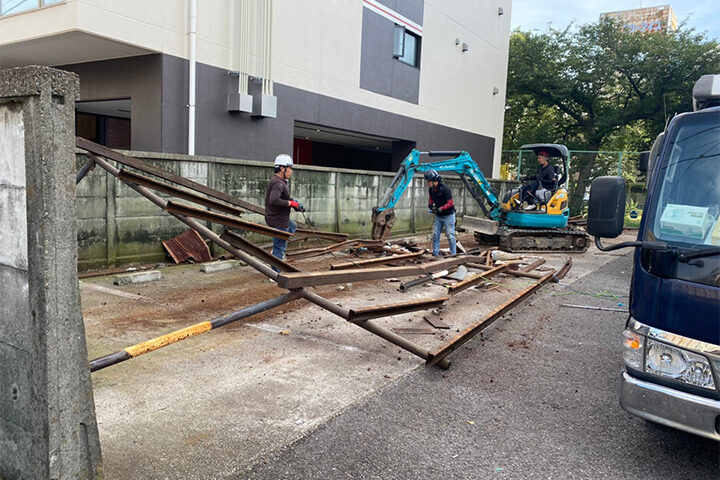 名古屋市中区千代田の解体工事