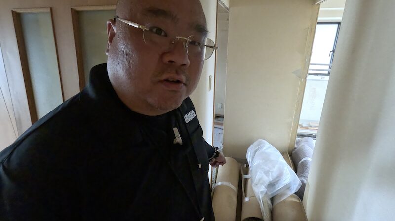 解体で出た廃材の搬出