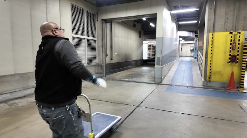 解体後の現場確認