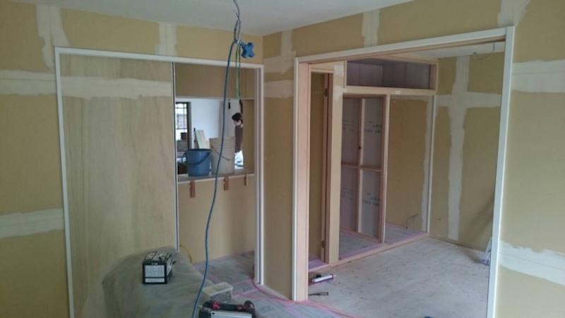 PB石膏プラスター工事